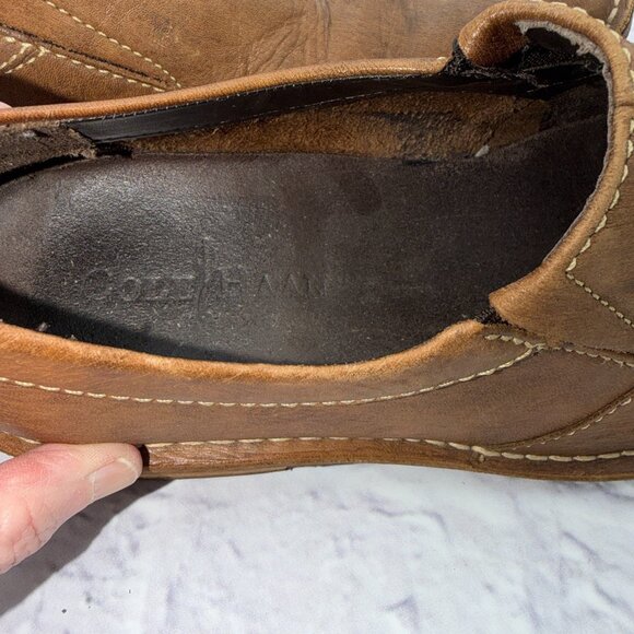 COLE HAAN Dryden Slip On Loafers Brown Leather Shoes Men’s Size 10 M - C10323 main image 10